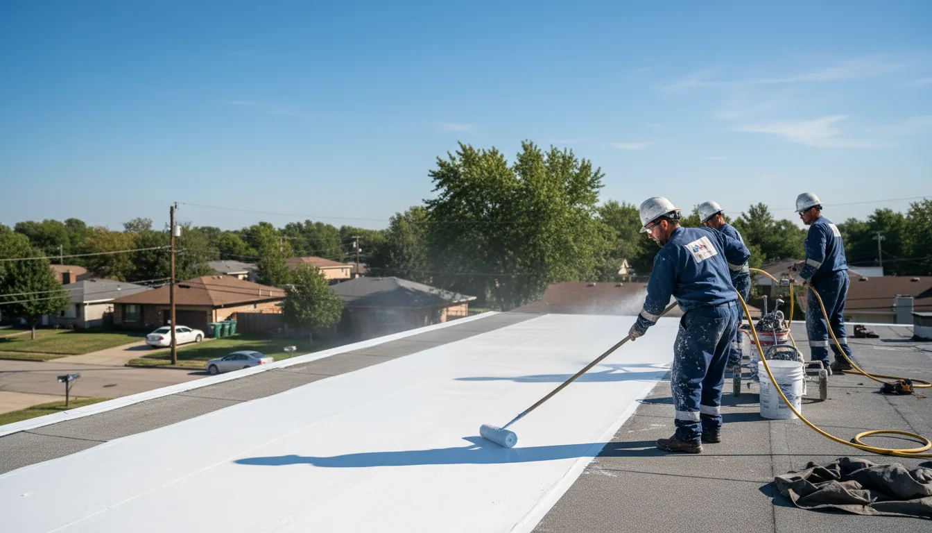 Commercial roof coating in Bixby, MO near me